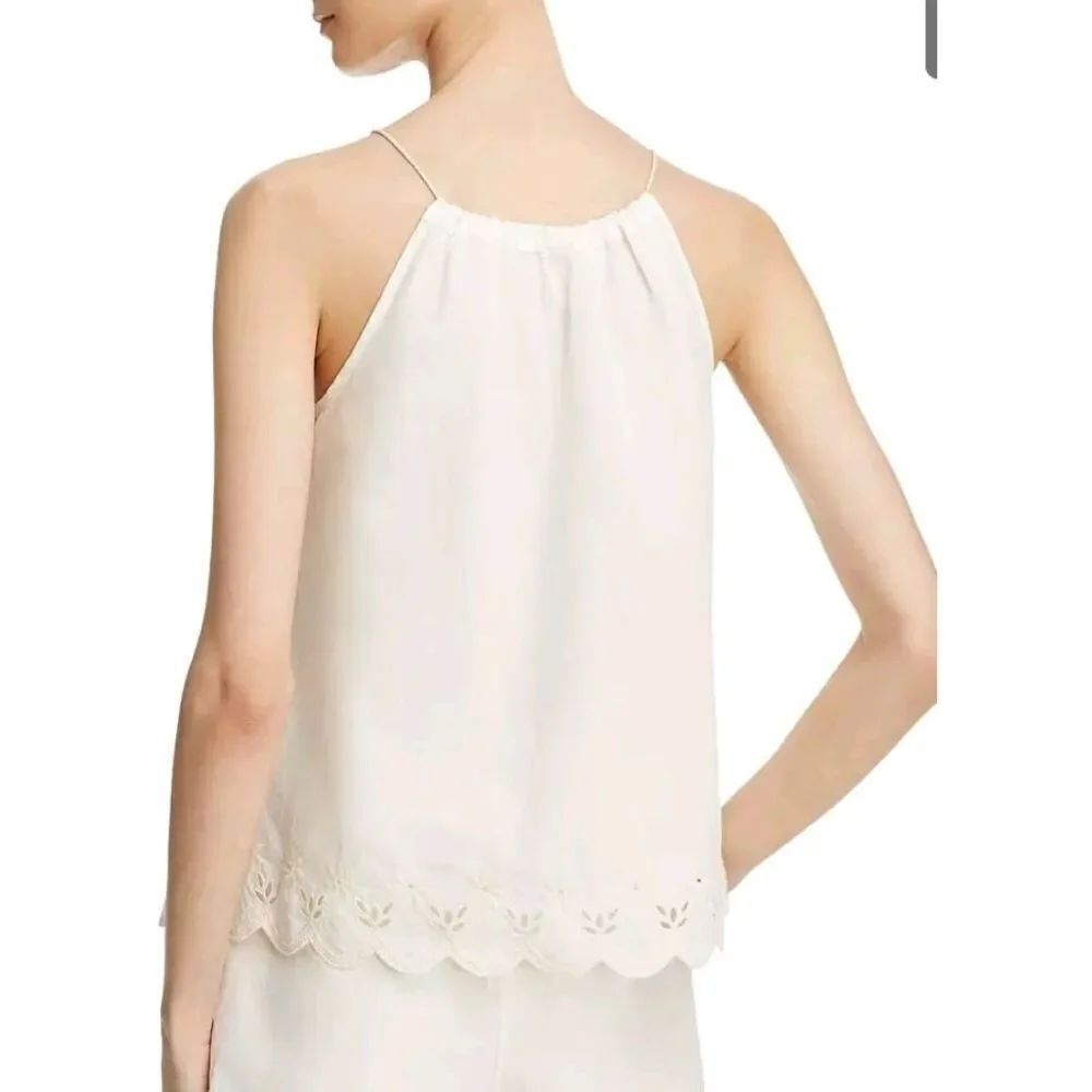 Elegant White Sleeveless Blouse - Picture 8 of 8